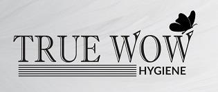 TRUE WOW HYGIENE WITH DEVICE OF BUTTERFLY logo
