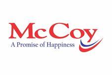 McCoy with slogan: A Promise of Happiness logo