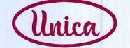 Unica (written inside a oval design) logo