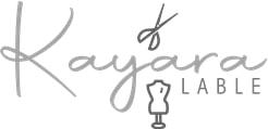 KAYARA LABLE WITH DEVICE OF SCISSORS AND MANNEQUIN logo