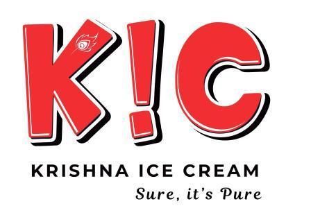 KIC KRISHNA ICE CREAM ( With Tagline Sure, It’ S Pure) logo