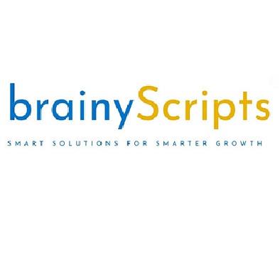 brainyScripts SMART SOLUTIONS FOR SMARTER GROWTH logo
