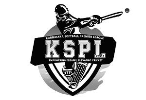 KSPL KARNATAKA SOFTBALL PREMIER LEAGUE - KSSCA Empowering dreams elevating cricket (With Device) logo