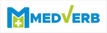 MEDVERB with logo of M logo