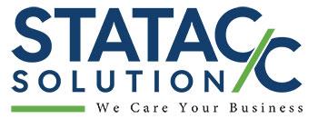 STATACC SOLUTION WITH WE CARE YOUR BUSINESS logo