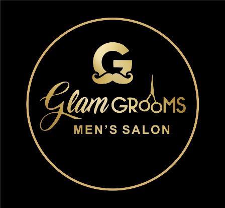 GLAM GROOMS MEN'S SALON logo