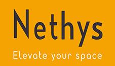 Nethys Elevate your space With Logo logo
