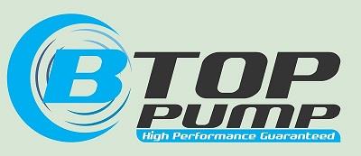 BTOP PUMP with tagline "High Performance Guaranteed" logo