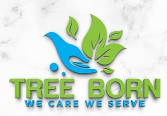 TREE BORN WE CARE WE SERVE logo