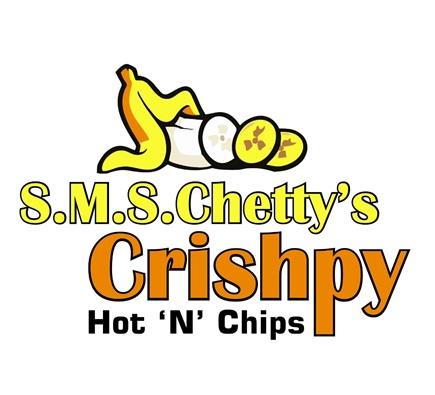 S.M.S.CHETTY'S CRISHPY HOT 'N' CHIPS logo