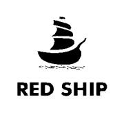 RED SHIP WITH DEVICE OF SAILBOAT logo
