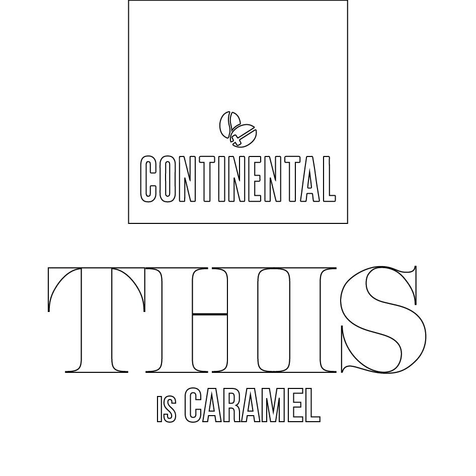 CONTINENTAL THIS IS CARAMEL logo