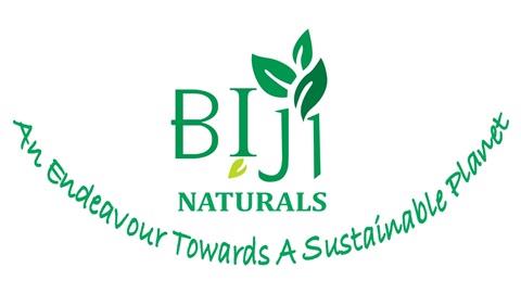 BIJI NATURALS 'AN ENDEAVOUR TOWARDS A SUSTAINABLE PLANET' logo
