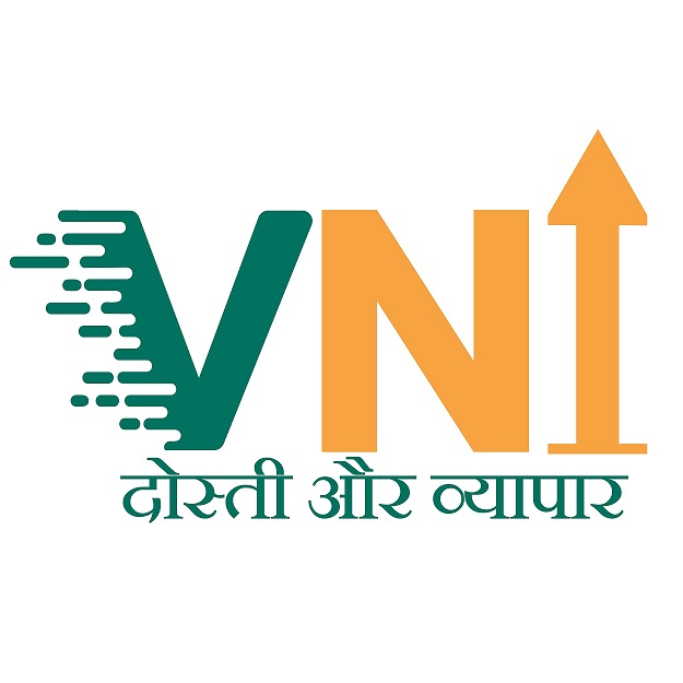 VNÎ WITH TAGLINE DOSTI AUR VYAAPAAR logo