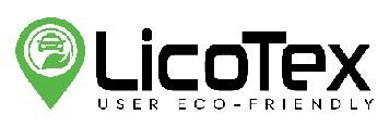 LICOTEX WITH DEVICE AND TAGLINE USER ECO-FRIENDLY logo