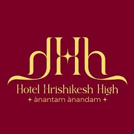 HOTEL HRISHIKESH HIGH with tagline anantam anandam logo