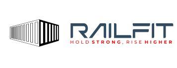 RAILFIT HOLD STRONG, RISE HIGHER logo