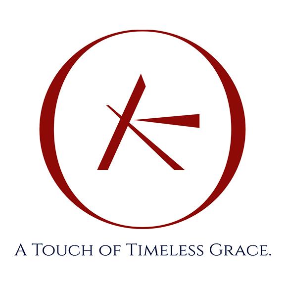DEVICE OF KXO A TOUCH OF TIMELESS GRACE logo