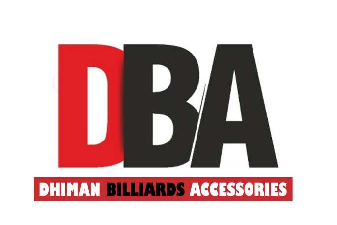 "DBA DHIMAN BILLIARDS ACCESSORIES" logo