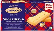 MRS. BECTOR'S CREMICA SHORT BREAD PREMIUM BUTTER BISCUITS (LABEL) logo