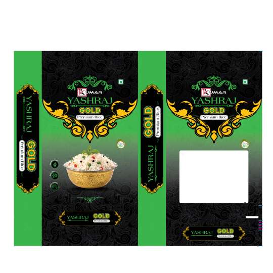 YASHRAJ GOLD PREMIUM RICE WITH ARTISTIC DEVICE OF KUMAR logo
