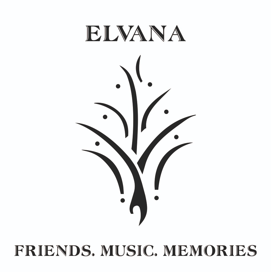 ELVANA WITH THE TAGLINE FRIENDS. MUSIC. MEMORIES logo