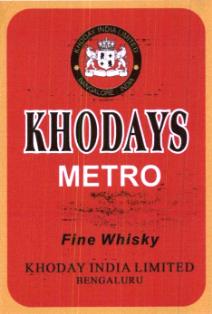 KHODAYS METRO WHISKY logo