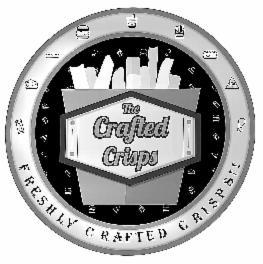 THE CRAFTED CRISPS WITH FRESHLY CRAFTED CRISPS (LABEL) logo