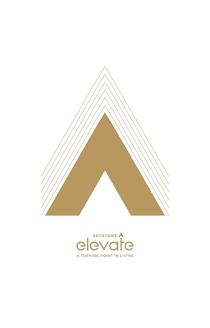 keystone elevate" A turning point in living" logo