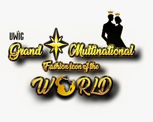 UWIG GRAND MULTINATIONAL FASHION ICON OF THE WORLD logo