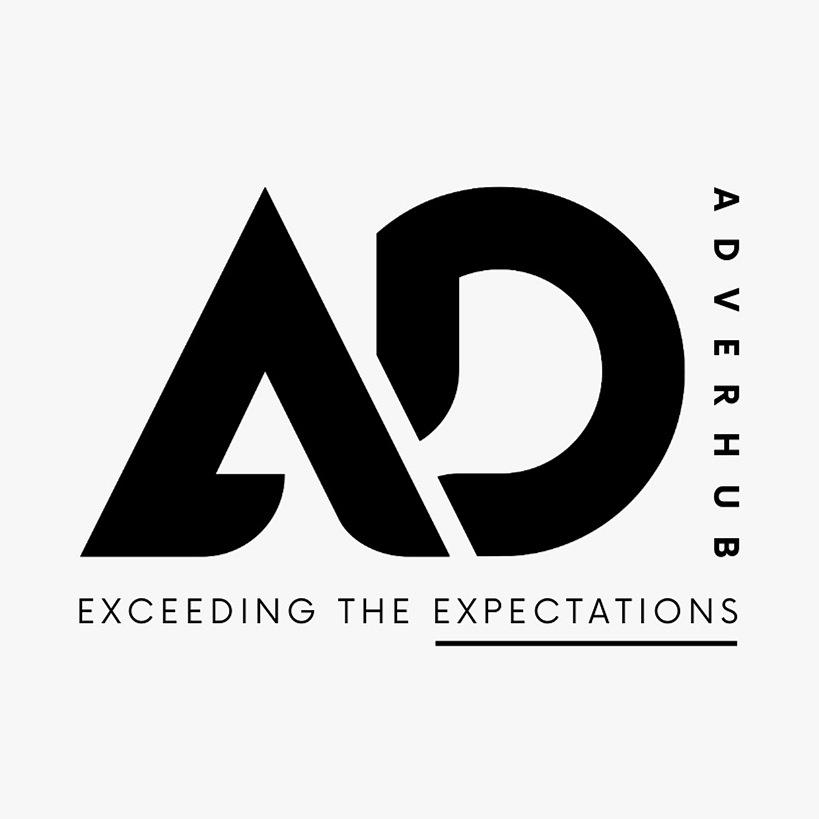 ADVERHUB WITH DEVICE OF AD logo