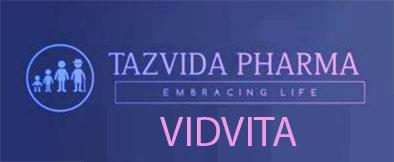 TAZVIDA PHARMA EMBRACING LIFE VIDVITA logo