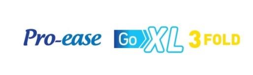Pro-ease Go XL 3 FOLD Label logo
