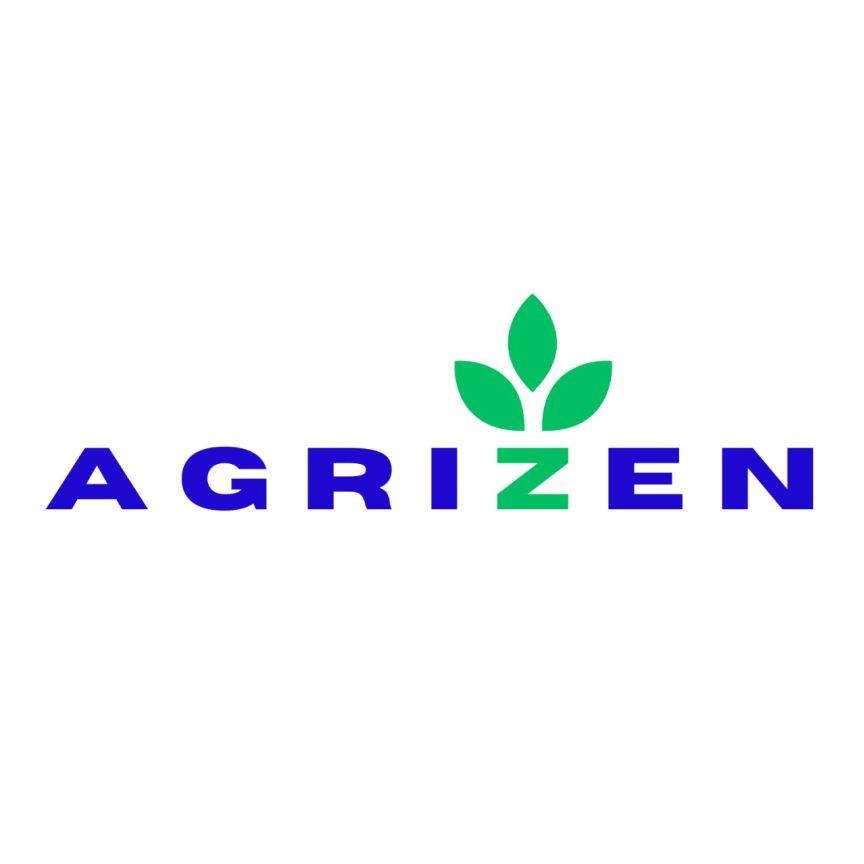 AGRIZEN with device of leaves as per artistic label logo
