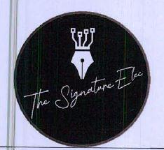 The Signature Elec (with device of pen) logo