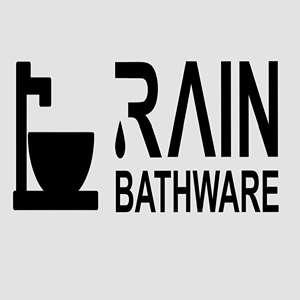 RAIN BATHWARE WITH WASH BASINS LOGO logo