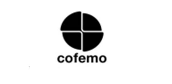 cofemo with a device above it logo