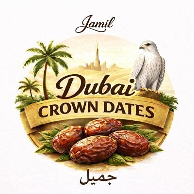 JAMIL DUBAI CROWN DATES WITH DEVICE logo