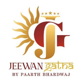 JEEWAN GATHA WITH DEVICE OF JG logo