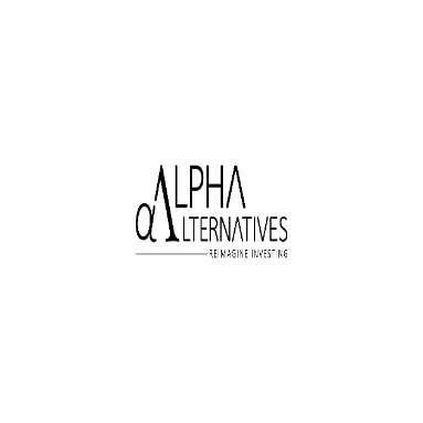 Alpha Alternatives with the tagline Reimagine Investing logo