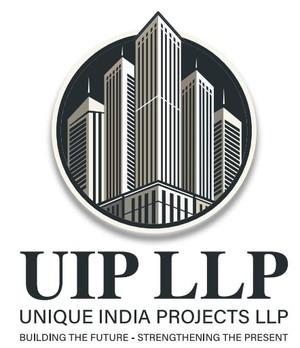 UIP LLP - UNIQUE INDIA PROJECTS LLP - BUILDING THE FUTURE - STRENGTHENING THE PRESENT logo