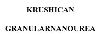 KRUSHICAN GRANULARNANOUREA logo