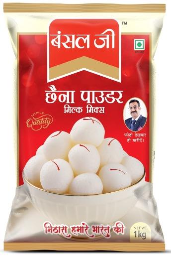 BANSAL JI CHHENA POWDER MILK MIX LABEL logo