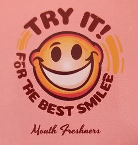 TRY IT! FOR THE BEST SMILEE-Mouth Freshners logo