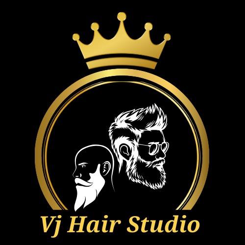 VJ HAIR STUDIO logo