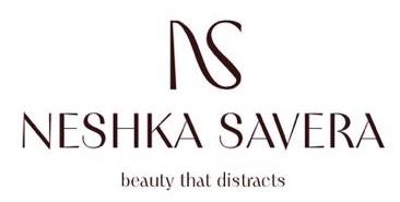 NS NESHKA SAVERA with tagline Beauty that distracts logo