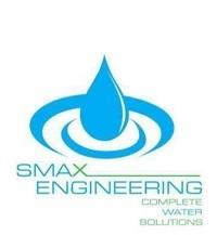 SMAX ENGINEERING WITH TAGLINE "COMPLETE WATER SOLUTIONS" logo