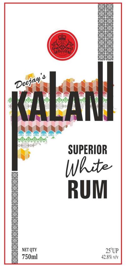 DEEJAY'S KALANI SUPERIOR WHITE RUM logo