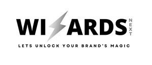 Wizards Next lets unlock your brand's magic (With Device) logo