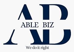 AB ABLE BIZ, We do it right as Device logo